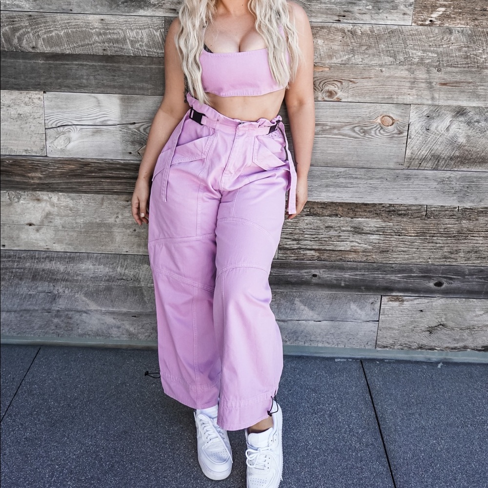 ASOS x Madison Beer edit lilac co-ord